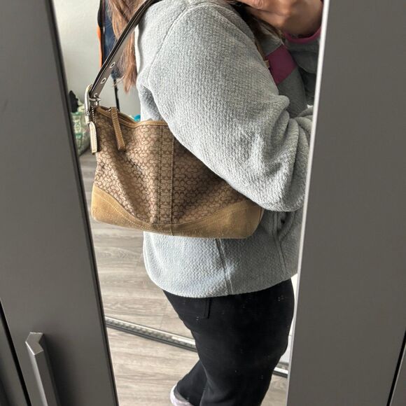 Vintage Coach Canvas Shoulder Bag Y2K - Picture 10 of 10